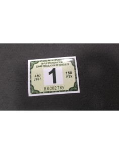 Impuesto de rodaje Municipal 1967