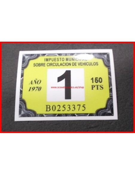 Impuesto de rodaje Municipal 1969