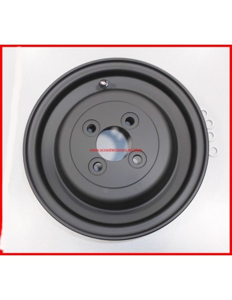 Llanta 350x8 tubeles negra