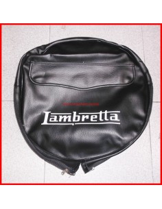 Funda rueda de repuesto Lambretta negra