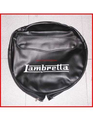 Funda rueda de repuesto de Lambretta de color negra