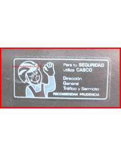 Pegatina seguridad del Casco