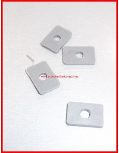 Goma antivibrante rectangular del escudo