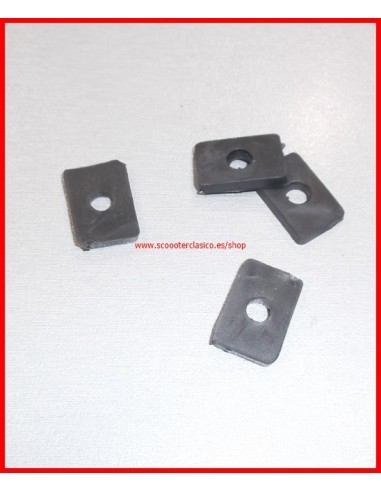 Goma antivibrante rectangular del escudo