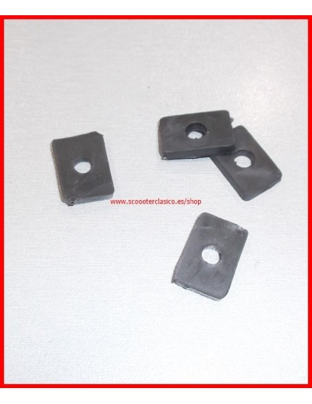 Goma antivibrante rectangular del escudo