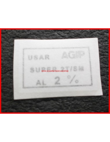 Pegatina aceite AGIP