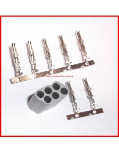 Conector macho de 6 cables