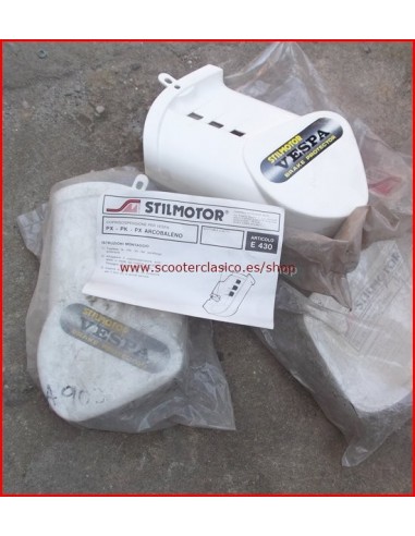 Cubierta amortiguacion delantera blanca