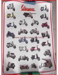 Poster de Vespa rojo
