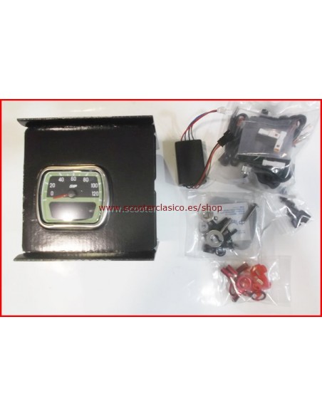 Velocimetro cuadrado de Vespa Digital