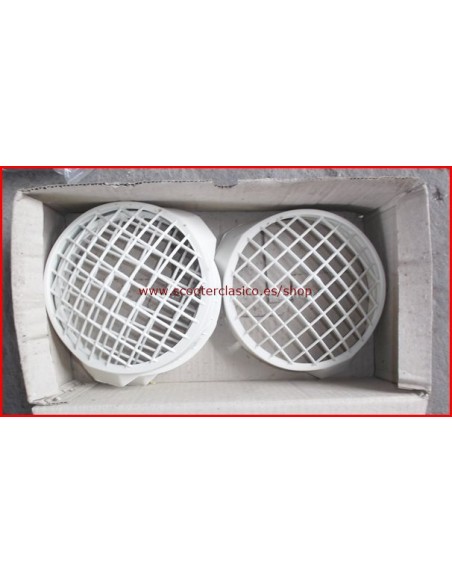 Rejilla faro Vespa 200 blanca ancho