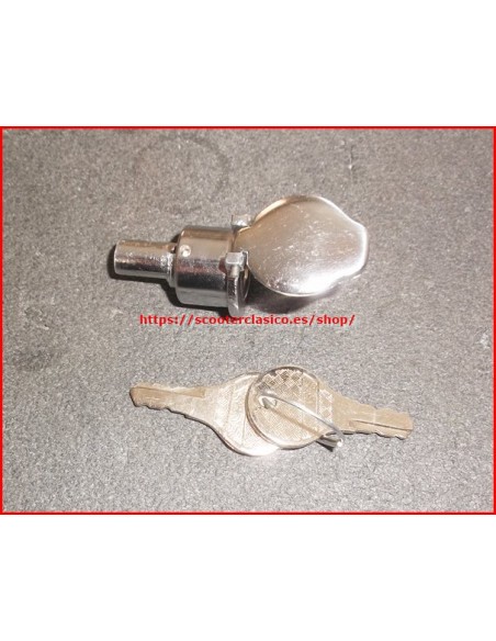 Cerradura direccion con tapa de Lambretta ECONOMICA