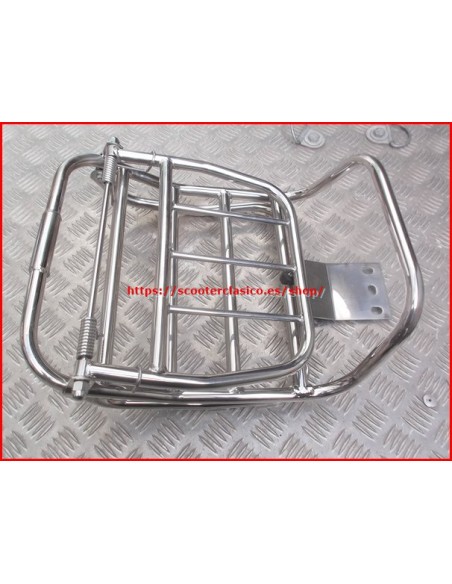 Portabultos cromado sin respaldo VESPA inox
