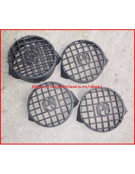 Rejilla faro plastico Vespa pk negra