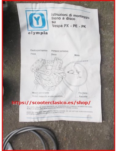 Kit freno disco para Vespa