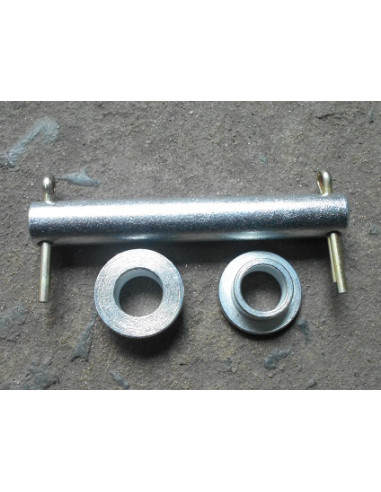 Eje y casquillos del caballete...