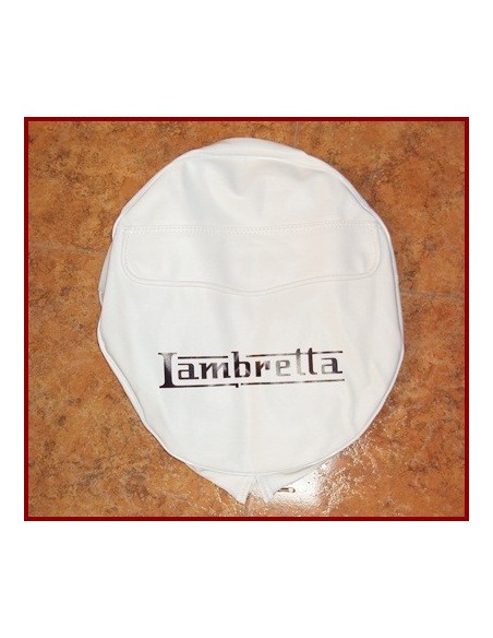 FUNDA RUEDA REPUESTO 10" LAMBRETTA BLANCA