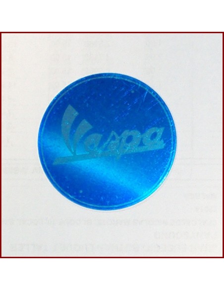 CHAPA VESPA AZUL para defensas