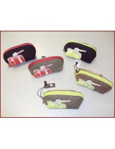 Monedero ovalado de color negro