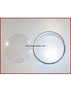 Cristal y cerquillo Veloc&iacute;metro CROMADO PX y PK