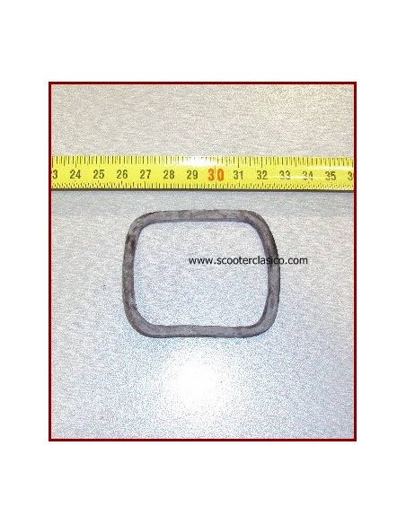 Goma velocimetro cuadrado negra