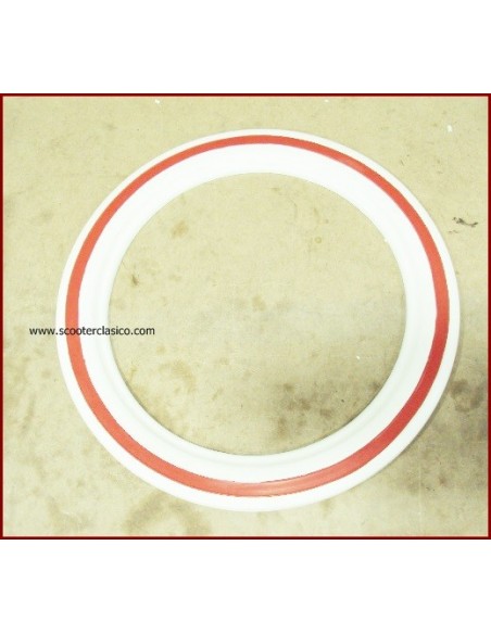 Banda blanca/roja rueda 10"