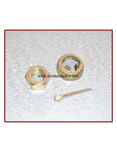 Kit tuerca eje delantero Vespa 200/px