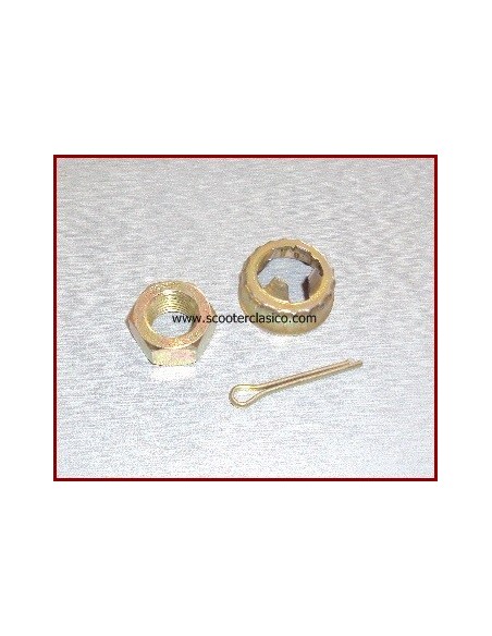 Kit tuerca eje delantero Vespa 200/px