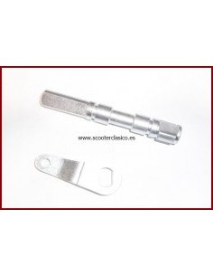 Eje y leva freno trasero