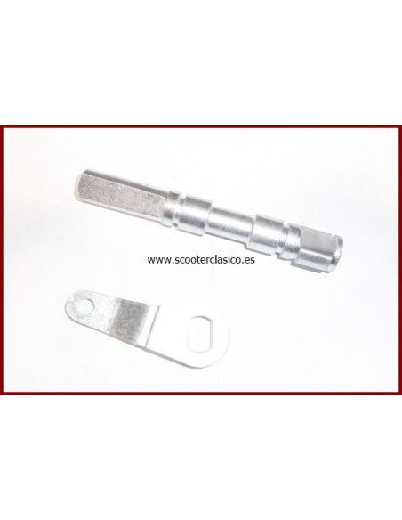 Eje y leva freno trasero