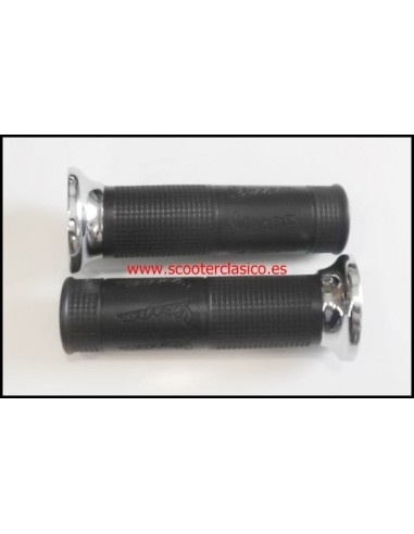 Pu&ntilde;os cromados con logo Vespa