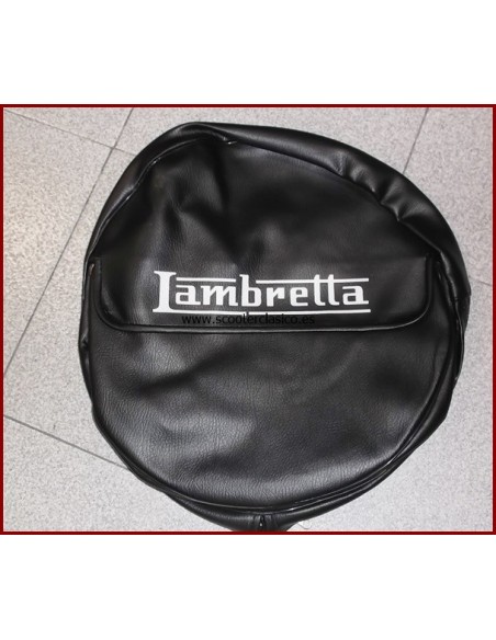 Funda rueda repuesto Lambretta Negra