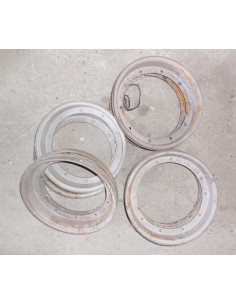 Llanta usada chorreada