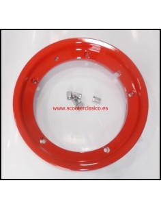 LLanta tubeless de Vespa roja 2