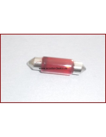 Bombilla plafonier 12v/10W roja