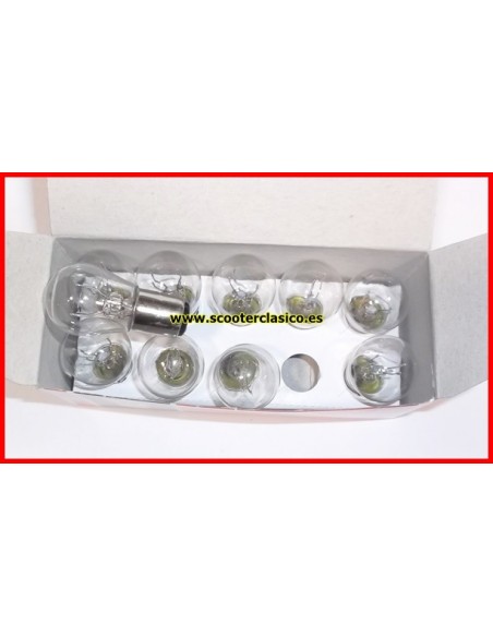 BOMBILLA DEL PILOTO DOS POLOS ECONOMICA CAJA